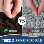 Arotive Luxury Chenille Bathroom Rug Mat, Extra Soft Thick Absorbent Shaggy Bath Rugs, Non-Slip Machine Wash Dry, Plush Bath Mats for Bathroom, Shower and Tub, 44x24, Brown