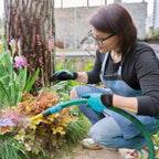 KAYGO Waterproof Work Gloves for Men and Women, Rubber Coated Non-slip Working Gloves for Garden, Outdoor Construction,KG150,Blue,XL