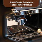 MEION 54mm Bottomless Portafilter Compatible with Breville Barista Express Machines, Sage, Barista Pro, BES870XL, BES878, BES880, Espresso Portafilter with 18g Filter Basket & Puck Screen