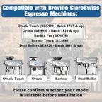 4 Pack Replacement Water Filter for Breville Espresso Machine Barista Touch Bes880, Barista Pro BES878, Oracle Touch BES990, Oracle BES980, Dual Boiler BES920 Bambino ClaroSwiss Sage by Funmit