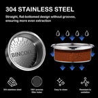Bincoo Precision Espresso Filter Basket Compatible with 58mm Espresso Machine Portafilters,304 Stainless Steel Portafilter Basket for 16g/18g/20g,High-Precision Holes(20g- 58.5mm)
