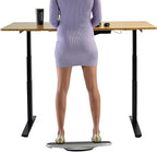 BASE Standing Desk Balance Board – Office Wobble Board with Anti-Fatigue Mat gentle balance board standing desk mat balancing board rocker board accessories exercise equipment Improve Posture & Focus