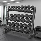 350/450/550 lbs Hex Weight Dumbbell Sets with Rack 5-50 lbs Hand Weights for Strength Training for Home Gyms Men Women Rubber Iron Rubber Coated Exercise & Fitness Muscle