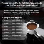 IKAPE 51mm Espresso Bottomless Naked Portafilter Portafilter, 3-Ear Design Compatible with Delonghi EC0680, EC0685, SMEG & EUPA 51mm Coffee Machines