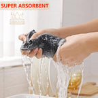 Kitinjoy 100% Cotton Waffle Weave Kitchen Towels, 4-Pack Super Soft and Absorbent Dish Towels for Drying Dishes, Kitchen Hand Towels, 13 in x 28 in, Black