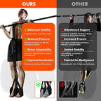 HPYGN Pull Up Assistance Bands, Heavy Duty Resistance Band for Pull Up Bar, Adjustable Weight/Size with Fabric Feet/Knee Rest, Bands for Pull Up Assist for Strength Training, Pull Up Assist Band