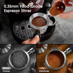 54mm Espresso Accessories Kit, WDT Tool, Dosing Funnel and Puck Screen Set, 316 Stainless Steel Needle Coffee Distribution Stirrer Fits Breville 54 mm Espresso Machines and Portafilter