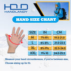 HANDLANDY Waterproof Insulated Work Gloves, 3M Thinsulate Thermal Winter Gloves for Men Women Touch Screen, Warm Ski Snowboard Cold Weather Gloves (Medium, Blue)