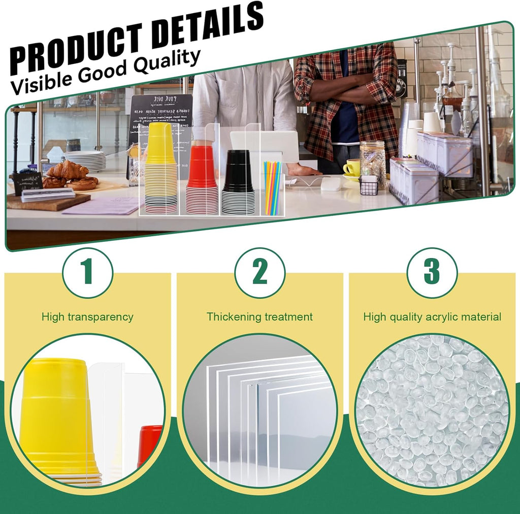 4 Compartments Acrylic Cup and Lid Holder, Clear Disposable Coffee Cup Holder Organizer,Cup Dispenser for Kitchen Bar Shop Party Supplies