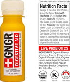 '+GNGR 24 Shots Variety Pack of Organic Immunity Boosting Ginger Shots - Cold Pressed Ginger Shots for All Natural Digestive and Immune Support - Nothing Artificial - USDA Organic (2 Fl Oz, 24 Pack)