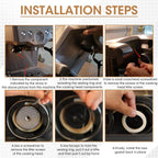 2PCS Gasket Replacement Parts for Breville,54mm Silicone Steam Ring Compatible with Breville Espresso Machine 878/870/860/880, Sage Espresso Machine Parts, Replacement Felt Washer for Breville