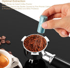 WDT Tool Espresso Distribution Tool,Coffee Distribution Tool with Magnetic Stand, Espresso Accessories with 6 Extra Φ0.25mm Stainless Steel Needles for Barista (Mint Green, Φ0.25mm)