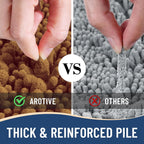 Arotive Luxury Chenille Bathroom Rug Mat, Extra Soft Thick Absorbent Shaggy Bath Rugs, Non-Slip Machine Wash Dry, Plush Bath Mats for Bathroom, Shower and Tub, 47x24, Ochre