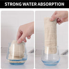 Homaxy 100% Cotton Terry Kitchen Dish Cloths, Ultra Soft and Absorbent Dish Towels for Kitchen, Suitable for Drying and Washing Dishes, 6 Pack, 12 x 12 Inches, Beige