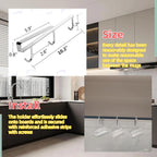 Mug Hooks Under Cabinet , 304 Stainless Steel Cup Hooks for Hanging Under Shelf, Mug Organizer Rack with 3 Hooks for Displaying Mugs, Coffee Cups and Kitchen Utensils,Fit for 0.8" or Less thickness