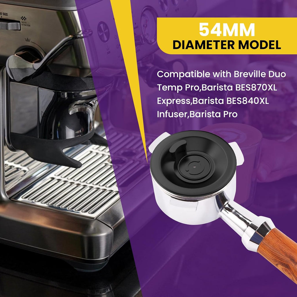 Espresso Backflush Cleaning Disc, 54mm Silicone Espresso Cleaning Disc for Most Espresso Machines BES980XL BES990 BES900XL BES920XL, 4 Pack