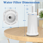 TOMOON Water Filter Replacement for Breville Espresso Machines Barista Touch BES880, Barista Pro BES878,Oracle Touch BES990,Oracle BES980,Dual Boiler BES920 Bambino ClaroSwiss Sage,4 Pack