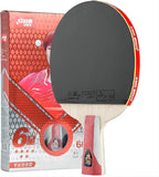 DHS Ping Pong Paddles Professional Table Tennis Racket with Hurricane Rubber Carrying Case - ITTF Approved Rubber for Tournament Play