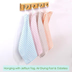 Kitchen Washcloths 12 Pack, 10x14 Inch Small Dish Cloth for Washing Dishes, Lint Free Fast Dry Reusable Cleaning Cloth, Ultra Soft & Scratch Free Waffle Dish Rag, Easy to Rinse Multicolor Dishcloth