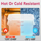 4 Pack 8 Quart Square Clear Food Storage Containers with Lids Cereal Containers Storage Airtight Food Storage Containers for Restaurant Kitchen Home