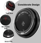 180 Pack Disposable Coffee Cup lids, 3.54'' Leak-Proof Disposable Plastic Cup Lids for 10, 12, 16, 20oz Paper Cups, Hot/Cold Drinking Cup Lids, Black