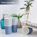 300 Pack 5oz Paper Cups, Disposable Bathroom Navy Floral Small Mouthwash Cups 5 OZ for Barth, Parties, Picnics, Barbecues, Travel and Events.