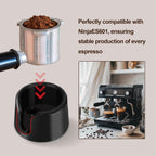 Coffee Tamper Base, Compatible with Ninja Espresso Es601 Anti-Slip Coffee Tamper Base for Ninja Handheld Support Stand Improves Stability Accessories (Black)