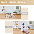 Mug Tree for Large Mugs With 6 Hooks and Coffee Pot Tray - Multi-Function Stand for Counter, Bar Accessory & Kitchen Organizer