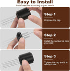 WDT Espresso Distribution Tools Espresso Stirrer Tool WDT Coffee Distributor for Barista Espresso Machine Accessories 9*0.35mm Espresso Grounds Stirrer with Extra 9 Replaceable Needles,Black