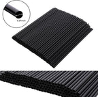 Tomnk 500pcs Straws Disposable, 10.3 Inches Plastic Straws, Plastic Drinking Straws for Tumblers and Ice Coffee