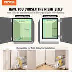 VEVOR Pull Out Cabinet Organizer, 12"W x 21"D Heavy Duty Slide Out Pantry Shelves, Chrome-Plated Steel Roll Out Drawers, Sliding Drawer Storage for Home, Inside Kitchen Cabinet, Bathroom, Under Sink