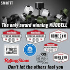 SMRTFT NUOBELL Adjustable Dumbbells | The Original All-in-One NUOBELL Adjustable Dumbbell Set | Feel Real Like Traditional Dumbbells | Highly Durable | Best 2 Year Warranty