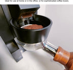 58mm Espresso Dosing Funnel, Lightweight Aluminum Espresso Funnel, 58mm Dosing Funnel, Replacement for Espresso Machine Portafilter (Black)