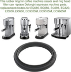 58mm Silicone Steam Ring 2 Pack for Delonghi Espresso Machine Steam Seal Ring Head Filter Silicone Gasket for D'Lh Espresso Machine Parts EC685 EC680 EC695 EC820 EC850 EC860 EC9335M EC9355M EC9665M