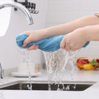 Kitinjoy 100% Cotton Waffle Weave Kitchen Towels (13 X 28 Inches, Sky Blue), 12-Pack Super Soft and Absorbent Dish Towels for Drying Dishes, Kitchen Hand Towels