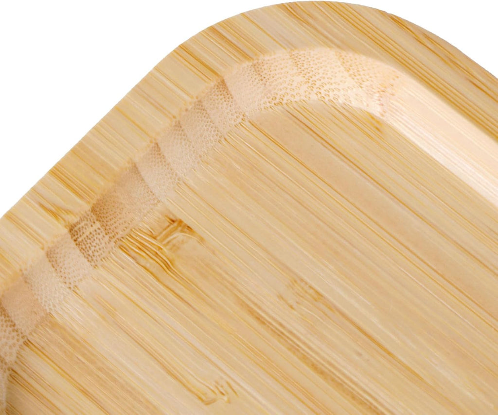 Bamboo Vanity Tray, Bathroom Counter Tray, Toilet Paper Basket Storage for Toilet Tank, Bathroom, Kitchen Counter 7.8 x 5.1 x 0.8 inch