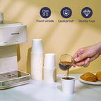 LITOPAK 1000 pack 4 oz Disposable Paper Coffee Cups, Small White Paper Coffee Cups for Office, Home, Party, and Events