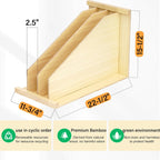 Tray Dividers for Cabinets-15"H x 22"D x 12"W,Wooden Vertical Organizer for Cookie Sheets,Pans&Lids#Kitchen Cabinet Divider with 3 Adjustable Sections,Easy Install with Installation Drawings Included