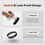 Plastic Jars with Lids 48 Pcs 8 oz & 3.4 oz Clear Plastic Slime Storage Jars Containers with Airtight Black Screw On Lids Cylinder Clear Round Jar Easy Clean Food Grade Durable Jar