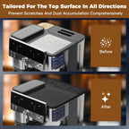 Top Mat for Ninja Luxe Cafe Espresso Machine ES601 – Protect Top Surface Food Grade Silicone Tamping Mat for Ninja luxe Cafe Accessories – Waterproof Non-Slip Espresso Tamper Mat Black