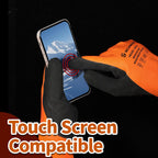 Schwer FreezeGuard Waterproof Work Gloves PM3302, ANSI A2 Cut Resistant Freezer Gloves for Outdoor Cold Weather Keep Hands Warm Below Zero, Waterproof Gloves for Shoveling Snow, Ice Fishing, L