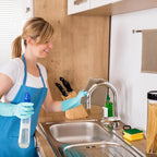 Kitinjoy 100% Cotton Waffle Weave Kitchen Towels, 6-Pack Super Soft and Absorbent Dish Towels for Drying Dishes, Kitchen Hand Towels, 13 in x 28 in, Tan