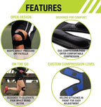 Pro-Tec X-Trac Dual Strap Knee Support, Quadriceps and Patellar Tendon Strap, Knee Brace, Compression Straps, Knee & Joint Support, Tendinitis, Chondromalacia, Adjustable, Easy to Use
