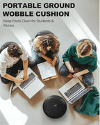 Trideer Wobble Cushion with Inflation Pump - Wiggle Seat for Sensory Kids(Multiple Colors), Balance Disc (Extra Thick)