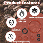 2 Set (30 Pcs) Silicone O Ring Kit for Saeco, O Rings for Gaggia Coffee Machine, O Ring Repair Kit for Fully Automatic Coffee Machines, Coffee Maker Part for Boiler Outlet Pin & Brew Unit