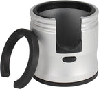 Espresso Tamping Station, Coffee Portafilter Holder, Aluminum Alloy Stand Fit for Most 51mm, 53mm, 54mm and 58mm Portafilter (Round,Silver)