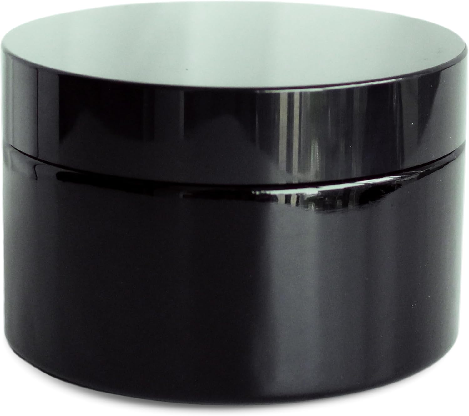 Black Glass Smell Proof Storage Jar 200ml Wide Mouth Airtight UV Protection Container for Spice Coffee