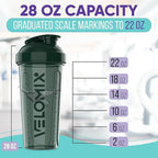 '-2 Pack- 28 oz Protein Shaker Bottles for Protein Mixes - 2x Wire Whisk | Leak Proof Shaker Cups for Protein Shakes | Protein Shaker Bottle Pack | Shakers for Protein Shakes-Green&Orange