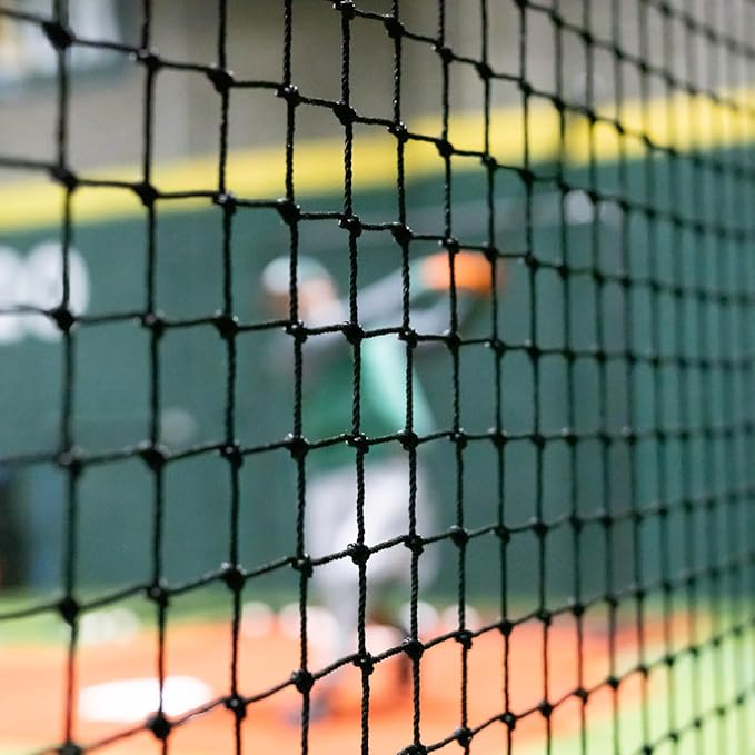 Fortress Baseball Batting Cage Nets | Heavy-Duty HDPP Fully Enclosed Baseball & Softball Cage Netting [14 Sizes & 3 Grade Options] – NET ONLY
