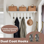 Wall Hooks for Hanging, 20-Pack Heavy Duty Metal Coat Hooks, for Living Room, Bathroom, Kitchen, Bedroom for Towel, Hat, Key, Closet, Bag (Bronze)